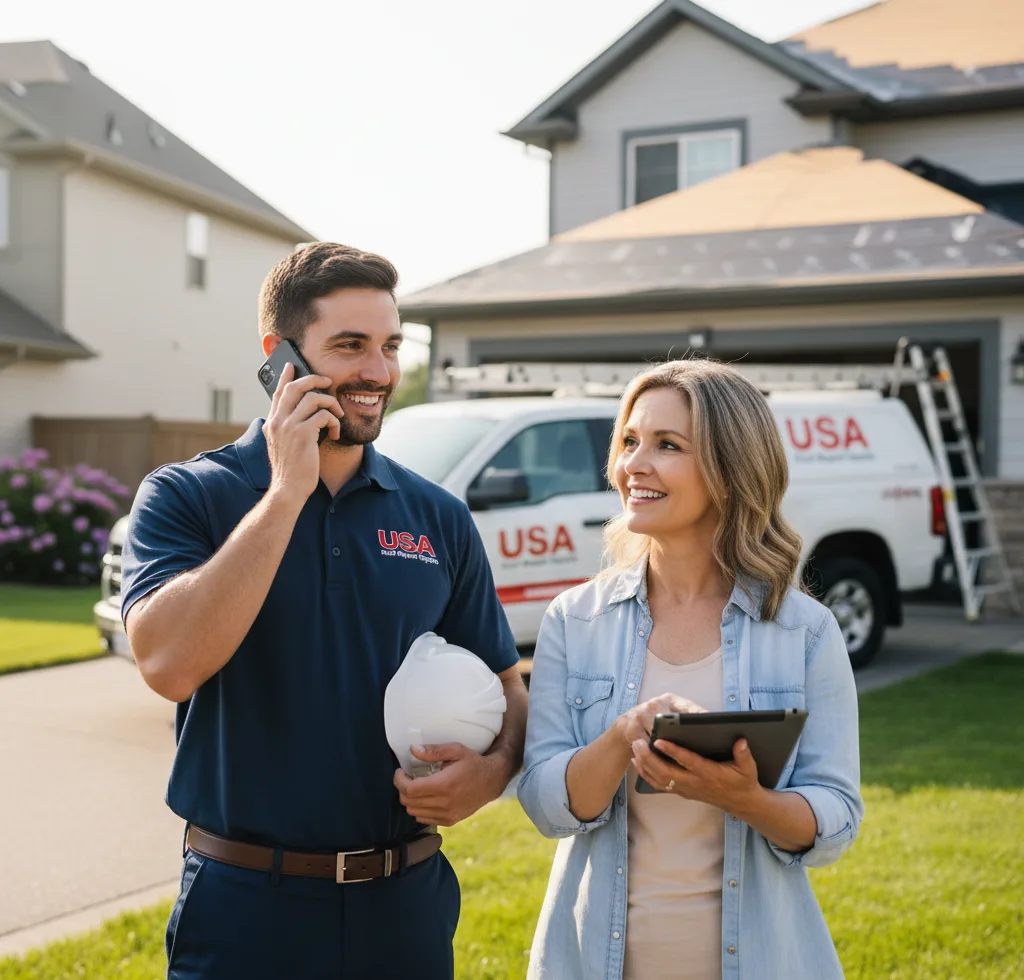 USA Roof Repair Experts customer support in Choudrant